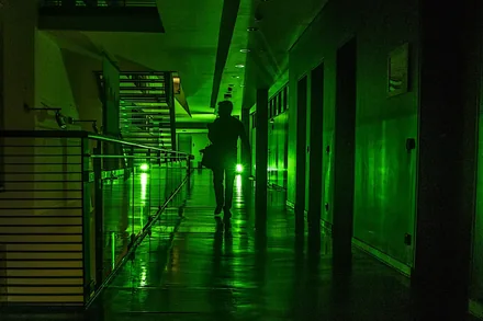Der Weg durch den Gang, auf dem Weg zum Abbau