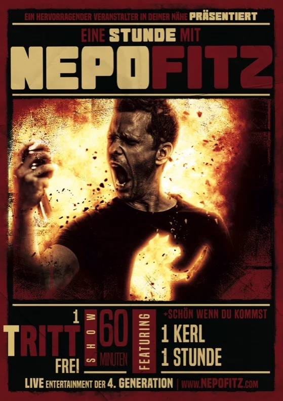 Plakatmotiv „Eine Stunde mit Nepo Fitz“